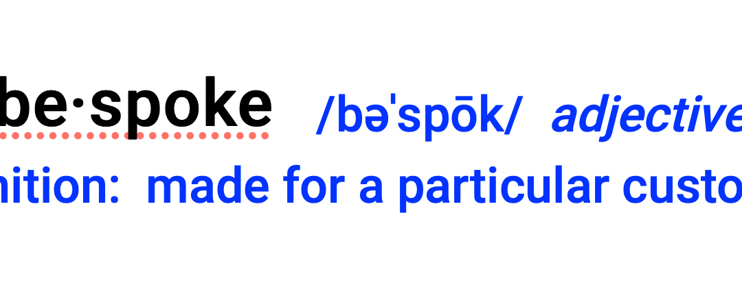 The Bespoke movement in Orthopedics